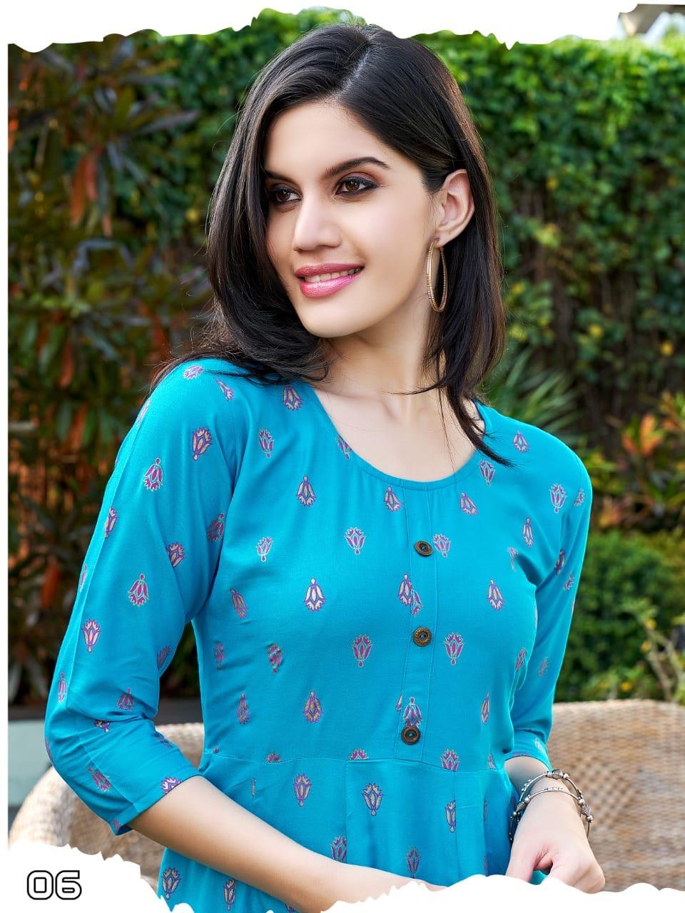 Katrina Hirwa 01-10 Anarkali Kurtis Catalog